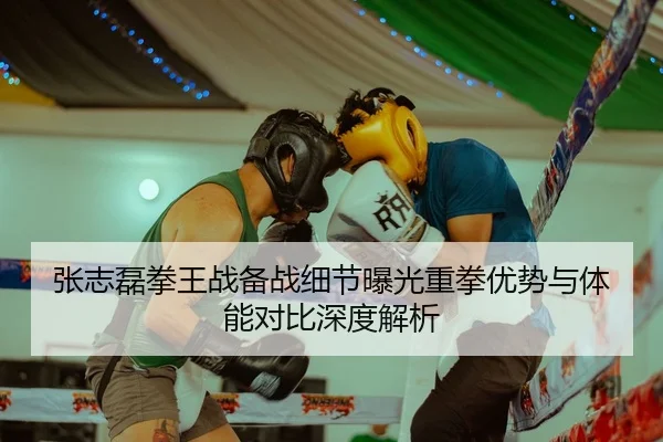 张志磊拳王战备战细节曝光重拳优势与体能对比深度解析